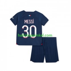 Paris Saint-Germain Voetbalshirt Lionel Messi 30 Kleuters/Kids Thuis Tenue 2023-2024 Korte Mouw