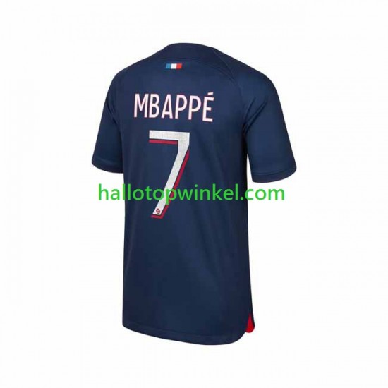 Paris Saint-Germain Voetbalshirt Mbappé 7 Heren Thuis Tenue 2023-2024 Korte Mouw