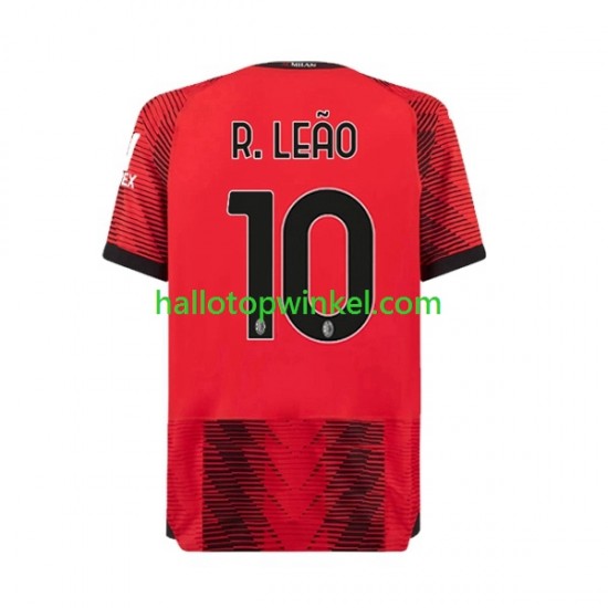 AC Milan Voetbalshirt Rafael Leao 10 Heren Thuis Tenue 2023-2024 Korte Mouw