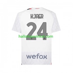 AC Milan Voetbalshirt Simon Kjaer 24 Heren Uit Tenue 2023-2024 Korte Mouw