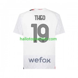 AC Milan Voetbalshirt Theo 19 Heren Uit Tenue 2023-2024 Korte Mouw