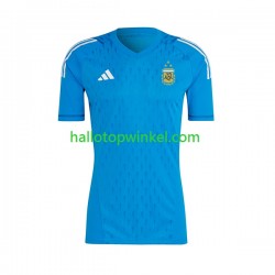 Argentinië Voetbalshirt Doelman Heren Derde Tenue 2023 Korte Mouw