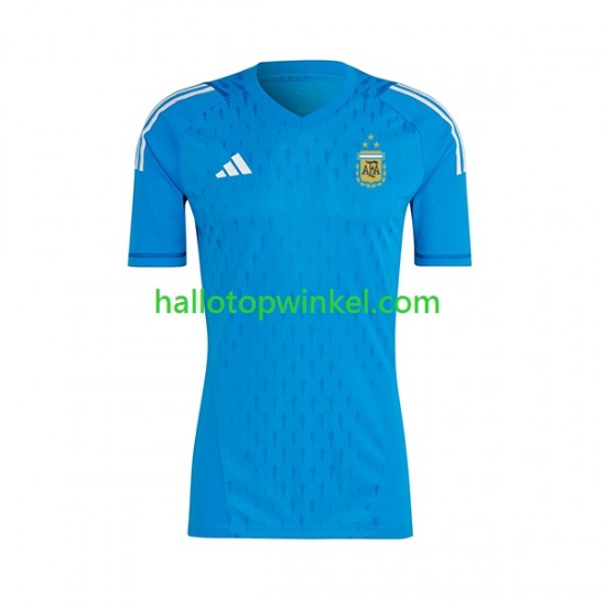 Argentinië Voetbalshirt Doelman Heren Derde Tenue 2023 Korte Mouw