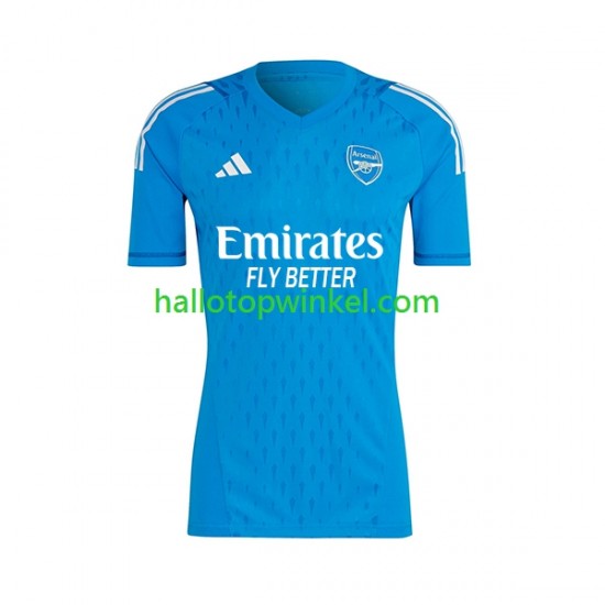 Arsenal Voetbalshirt Doelman Heren Uit Tenue 2023-2024 Korte Mouw