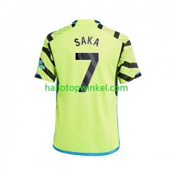 Arsenal Voetbalshirt Saka 7 Heren Uit Tenue 2023-2024 Korte Mouw