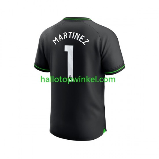 Aston Villa Voetbalshirt Emiliano Martinez 1 Doelman Heren Thuis Tenue 2023-2024 Korte Mouw