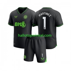 Aston Villa Voetbalshirt Emiliano Martinez 1 Doelman Kleuters/Kids Thuis Tenue 2023-2024 Korte Mouw