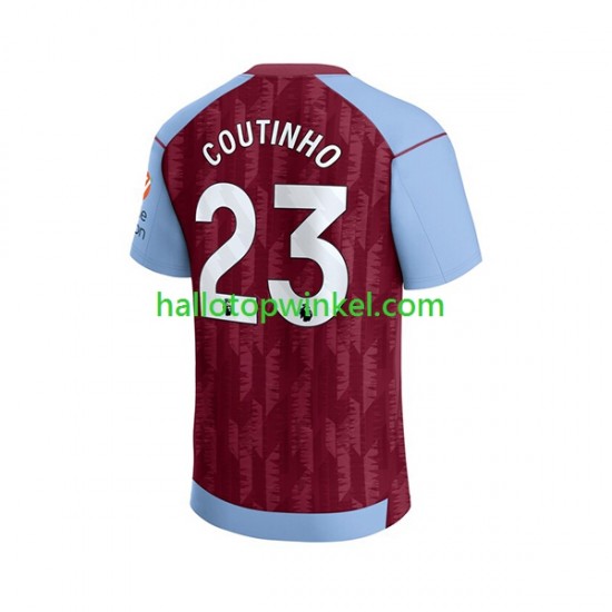 Aston Villa Voetbalshirt Philippe Coutinho 23 Heren Thuis Tenue 2023-2024 Korte Mouw