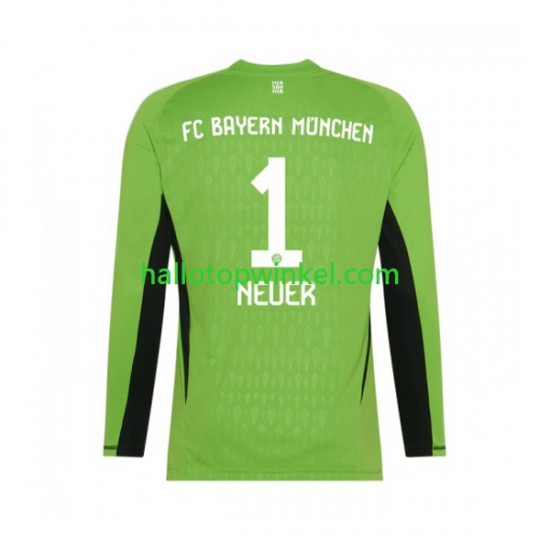 FC Bayern München Voetbalshirt Manuel Neuer 1 Doelman Heren Uit Tenue 2023-2024 Lange Mouw