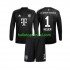 FC Bayern München Voetbalshirt Manuel Neuer 1 Doelman Kleuters/Kids Thuis Tenue 2023-2024 Lange Mouw