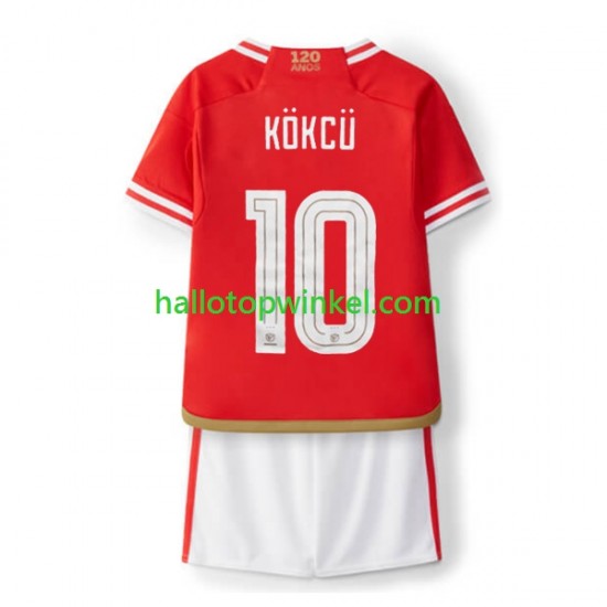 Benfica Voetbalshirt Orkun Kokcu 10 Kleuters/Kids Thuis Tenue 2023-2024 Korte Mouw
