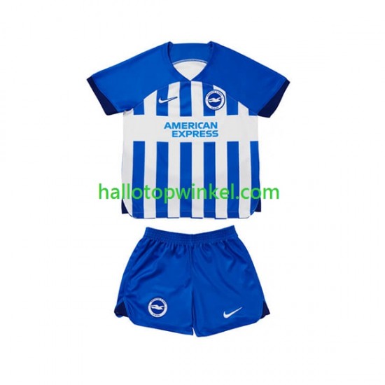 Brighton & Hove Albion Voetbalshirt Kleuters/Kids Thuis Tenue 2023-2024 Korte Mouw