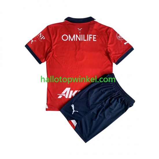 CD Guadalajara Voetbalshirt Kleuters/Kids Thuis Tenue 2023-2024 Korte Mouw