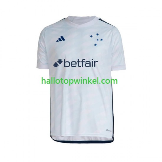 Cruzeiro Voetbalshirt Heren Uit Tenue 2023 Korte Mouw