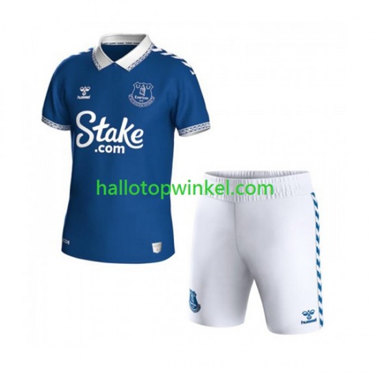 Everton Voetbalshirt Kleuters/Kids Thuis Tenue 2023-2024 Korte Mouw