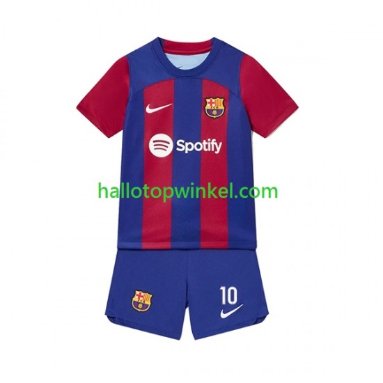 FC Barcelona Voetbalshirt Ansu Fati 10 Kleuters/Kids Thuis Tenue 2023-2024 Korte Mouw