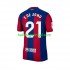 FC Barcelona Voetbalshirt Frenkie de Jong 21 Heren Thuis Tenue 2023-2024 Korte Mouw