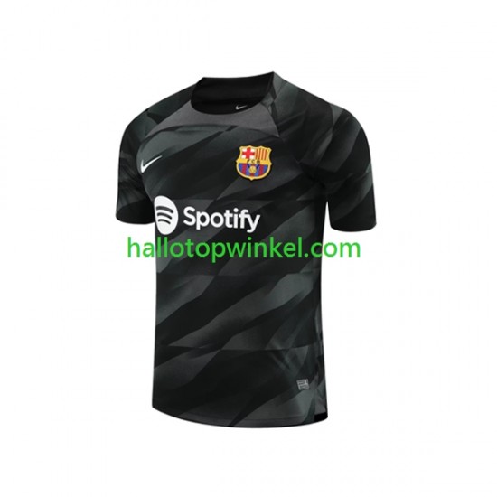 FC Barcelona Voetbalshirt Doelman Heren Uit Tenue 2023-2024 Korte Mouw