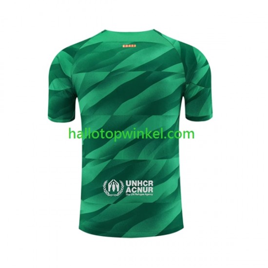 FC Barcelona Voetbalshirt Doelman Heren Thuis Tenue 2023-2024 Korte Mouw