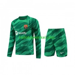FC Barcelona Voetbalshirt Doelman Kleuters/Kids Thuis Tenue 2023-2024 Lange Mouw