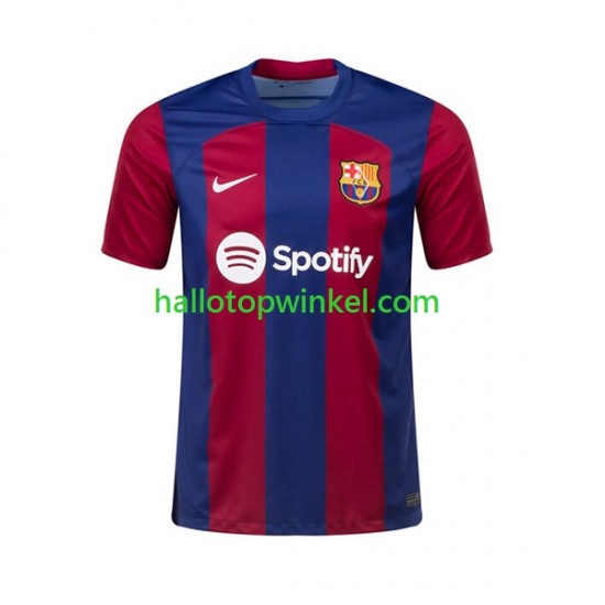 FC Barcelona Voetbalshirt Ousmane Dembele 7 Heren Thuis Tenue 2023-2024 Korte Mouw