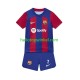 FC Barcelona Voetbalshirt Ousmane Dembele 7 Kleuters/Kids Thuis Tenue 2023-2024 Korte Mouw