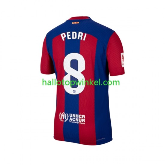 FC Barcelona Voetbalshirt Pedri 8 Heren Thuis Tenue 2023-2024 Korte Mouw