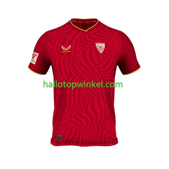 Sevilla FC Voetbalshirt Heren Uit Tenue 2023-2024 Korte Mouw