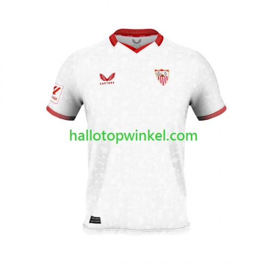 Sevilla FC Voetbalshirt Heren Thuis Tenue 2023-2024 Korte Mouw