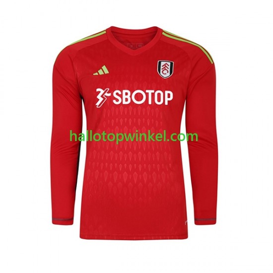 Fulham Voetbalshirt Doelman Heren Thuis Tenue 2023-2024 Lange Mouw