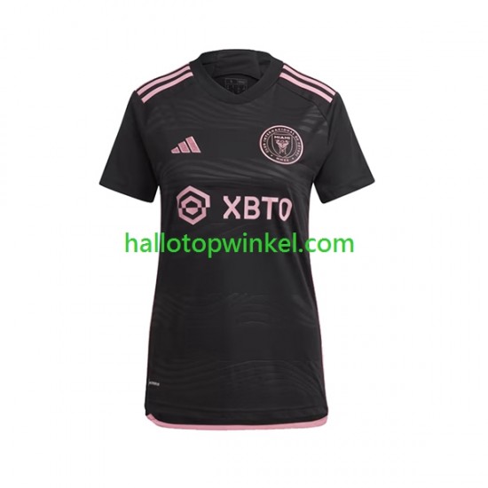 Inter Miami Voetbalshirt Dames Uit Tenue 2023-2024 Korte Mouw