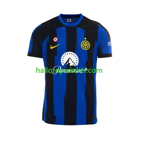 Inter Milan Voetbalshirt Heren Thuis Tenue 2023-2024 Korte Mouw