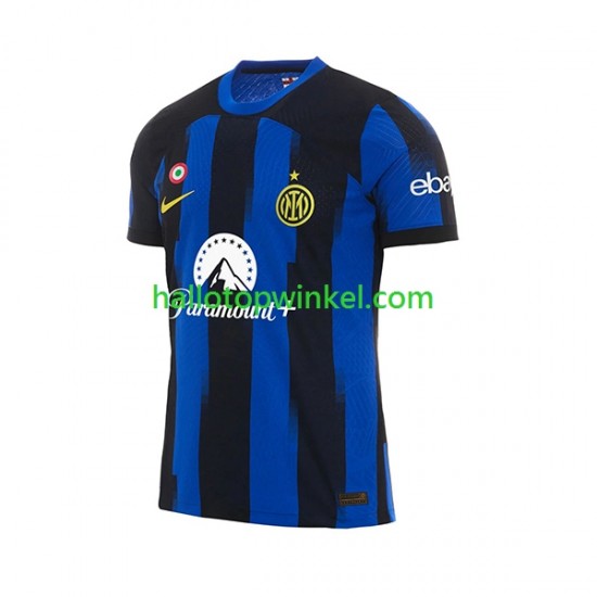 Inter Milan Voetbalshirt Heren Thuis Tenue 2023-2024 Korte Mouw