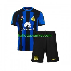 Inter Milan Voetbalshirt Kleuters/Kids Thuis Tenue 2023-2024 Korte Mouw
