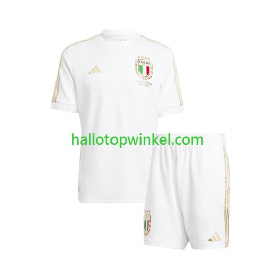 Italië Voetbalshirt Anniversary Kleuters/Kids Thuis Tenue 2023 Korte Mouw