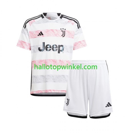 Juventus Voetbalshirt Kleuters/Kids Uit Tenue 2023-2024 Korte Mouw