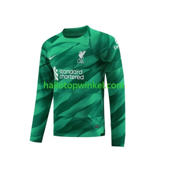 Liverpool Voetbalshirt Doelman Heren Thuis Tenue 2023-2024 Lange Mouw