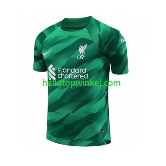 Liverpool Voetbalshirt Doelman Heren Thuis Tenue 2023-2024 Korte Mouw