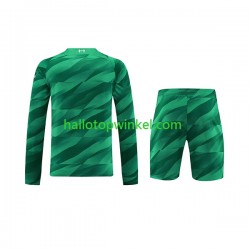 Liverpool Voetbalshirt Doelman Kleuters/Kids Thuis Tenue 2023-2024 Lange Mouw