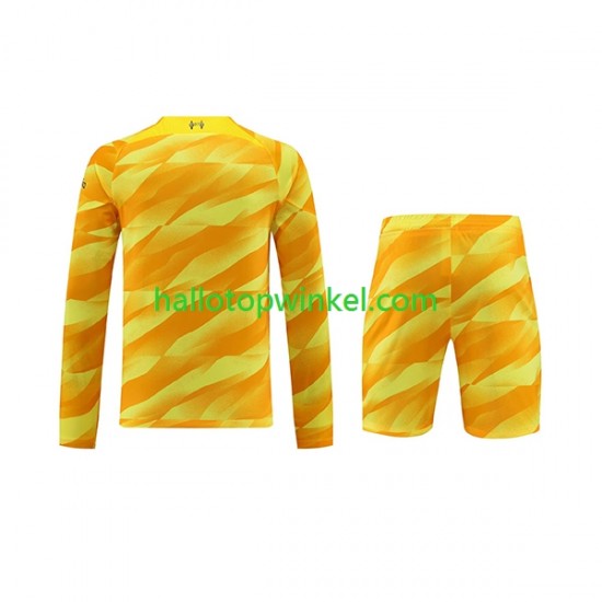 Liverpool Voetbalshirt Doelman Kleuters/Kids Derde Tenue 2023-2024 Lange Mouw