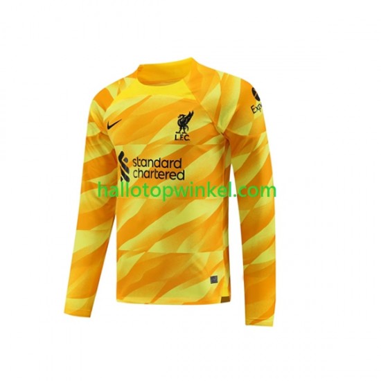 Liverpool Voetbalshirt Doelman Heren Derde Tenue 2023-2024 Lange Mouw