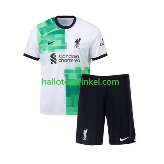 Liverpool Voetbalshirt Kleuters/Kids Uit Tenue 2023-2024 Korte Mouw