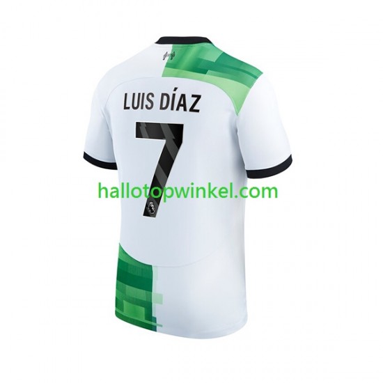 Liverpool Voetbalshirt Luis Diaz 7 Heren Uit Tenue 2023-2024 Korte Mouw