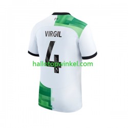 Liverpool Voetbalshirt Virgil van Dijk 4 Heren Uit Tenue 2023-2024 Korte Mouw