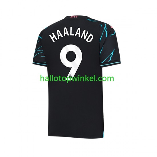Manchester City Voetbalshirt Erling Haaland 9 Heren Derde Tenue 2023-2024 Korte Mouw