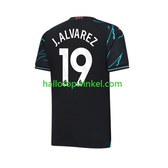 Manchester City Voetbalshirt Julian Alvarez 19 Heren Derde Tenue 2023-2024 Korte Mouw
