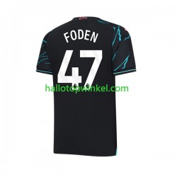 Manchester City Voetbalshirt Phil Foden 47 Heren Derde Tenue 2023-2024 Korte Mouw