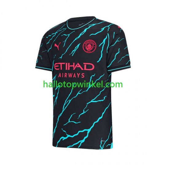Manchester City Voetbalshirt Heren Derde Tenue 2023-2024 Korte Mouw