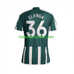 Manchester United Voetbalshirt Anthony Elanga 36 Heren Uit Tenue 2023-2024 Korte Mouw