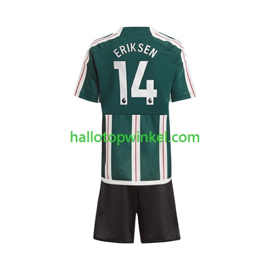 Manchester United Voetbalshirt Eriksen 14 Kleuters/Kids Uit Tenue 2023-2024 Korte Mouw
